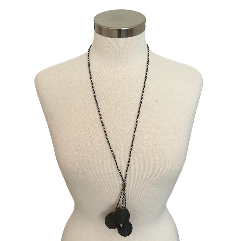 Thread Wrapped Ball Necklace, NWT